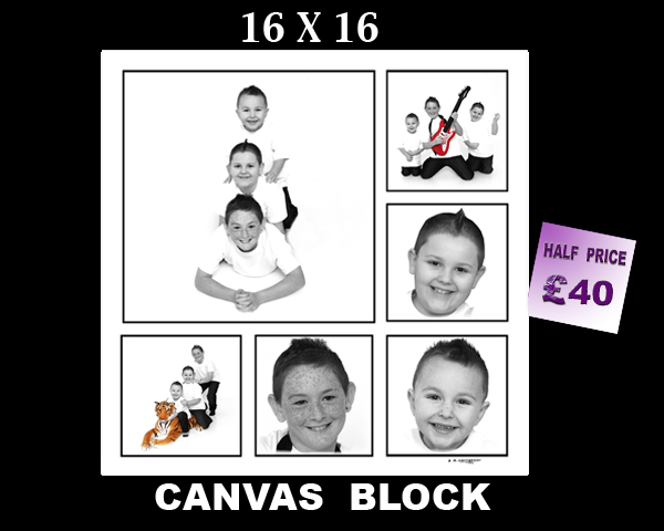 16 X 16 CANVASBLOCK X 6